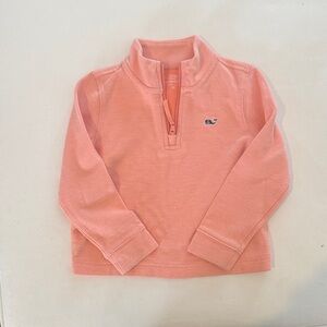 Vineyard Vines Kids' peach Quarter-Zip Pullover size 3T
